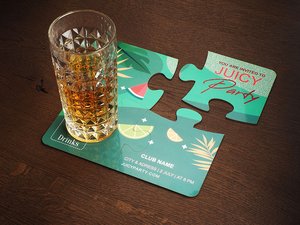 Набір з 4 підставки для склянок PUZZLE 1835117